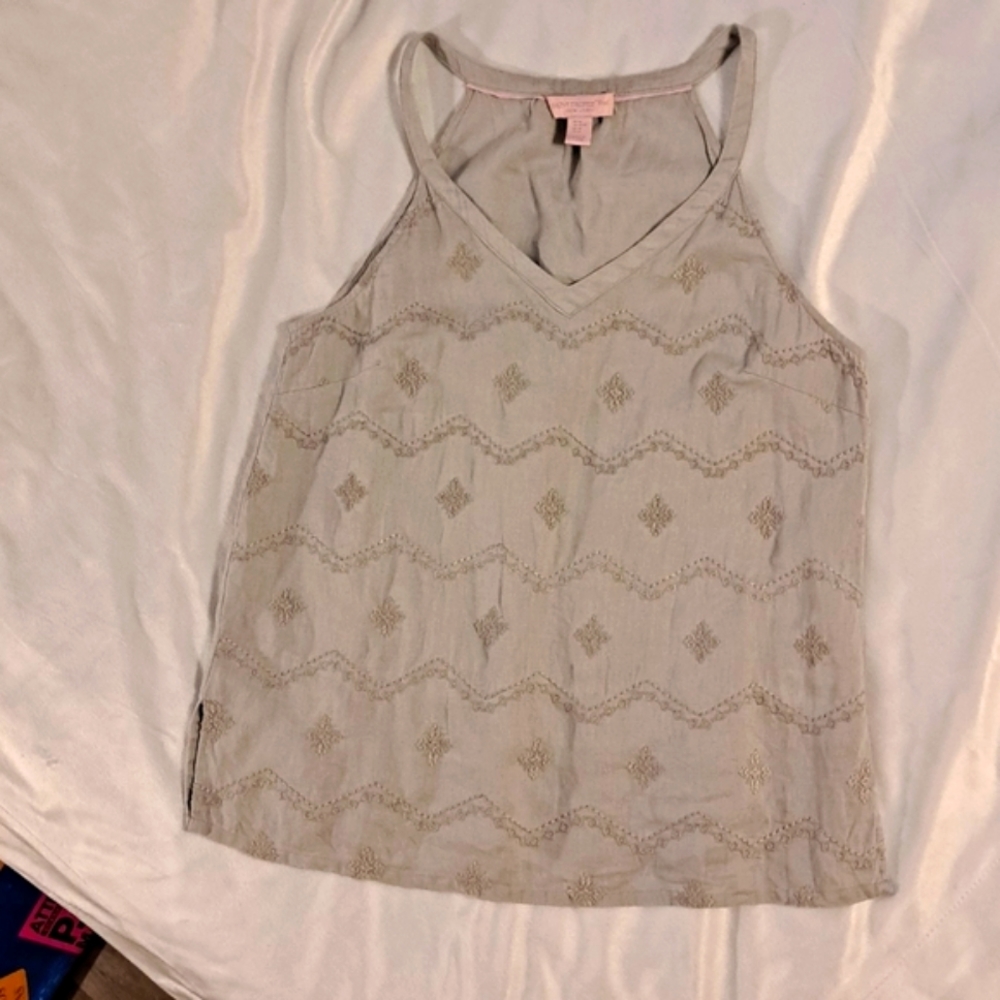 St Tropez West 100% linen tank